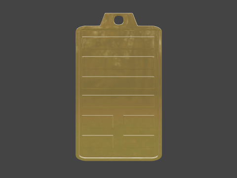 Yijing hexagram 33 pendant 3D Model