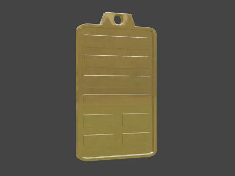 Yijing hexagram 33 pendant 3D Model