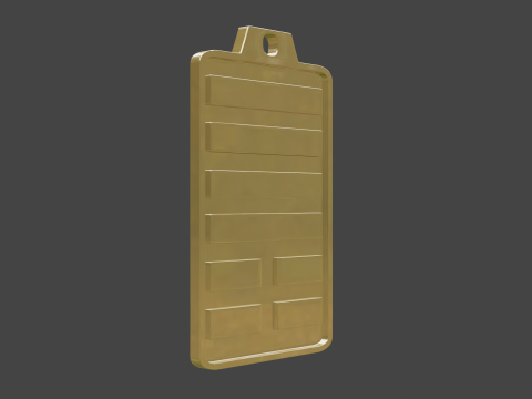 Yijing hexagram 33 pendant Modelo 3D