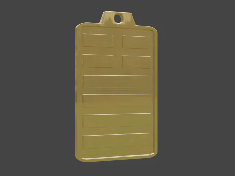 Yijing hexagram 34 pendant 3D Model