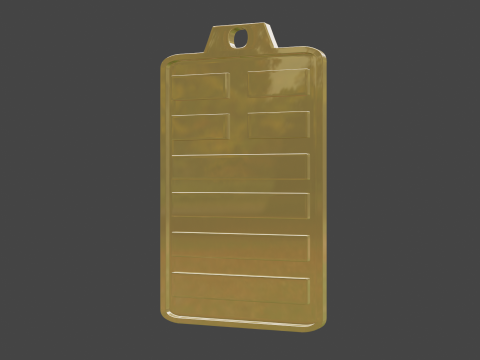 Yijing hexagram 34 pendant 3D Model