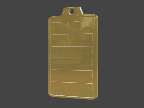 Yijing hexagram 34 pendant 3D Model
