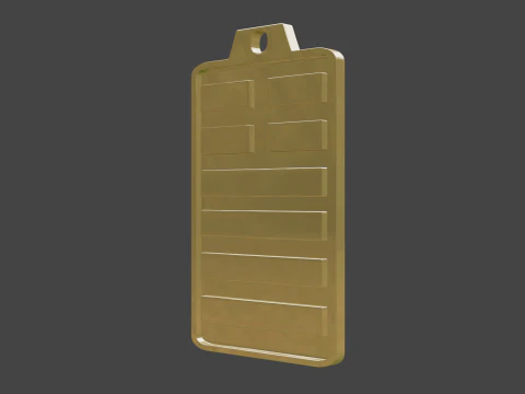 Yijing hexagram 34 pendant 3D Model