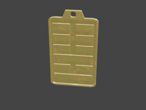 Yijing hexagram 36 pendant 3D 模型