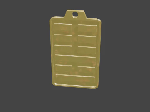 Yijing hexagram 36 pendant 3D Model