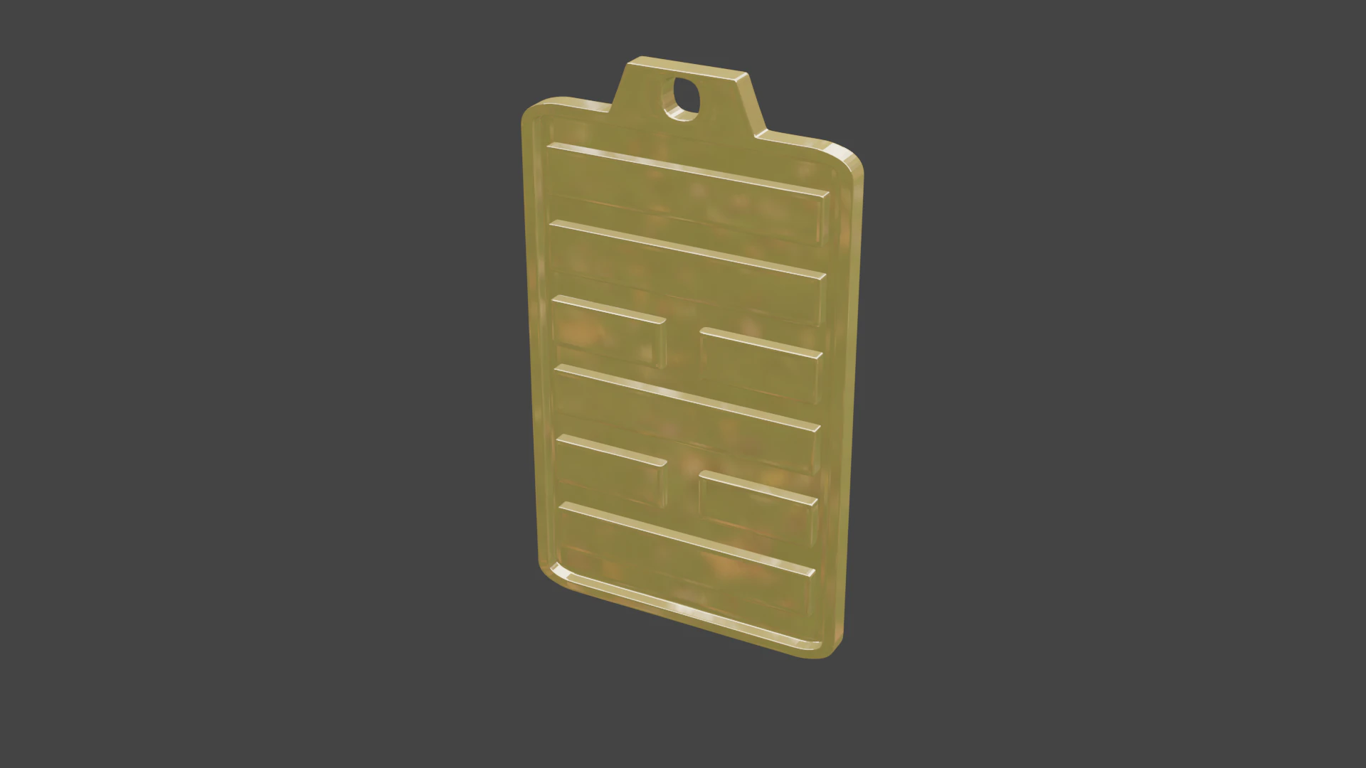 Yijing hexagram 37 pendant 3D Model .c4d .max .obj .3ds .fbx .stl .blend 