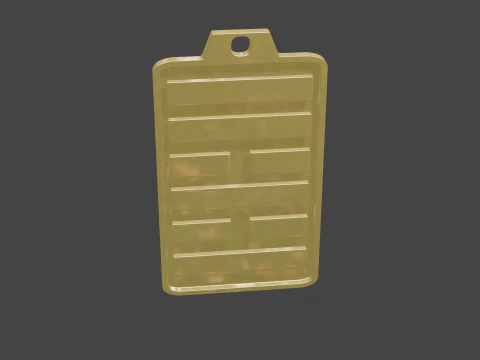 Yijing hexagram 37 pendant 3D Model