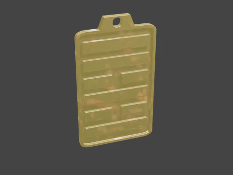 Yijing hexagram 37 pendant 3D Model