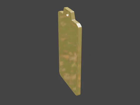 Yijing hexagram 37 pendant 3D Model