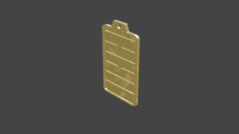 Yijing hexagram 38 pendant Modelo 3D .c4d .max .obj .3ds .fbx .stl .blend 