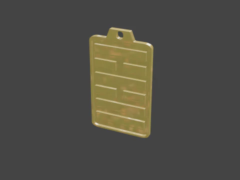 Yijing hexagram 38 pendant 3D Model