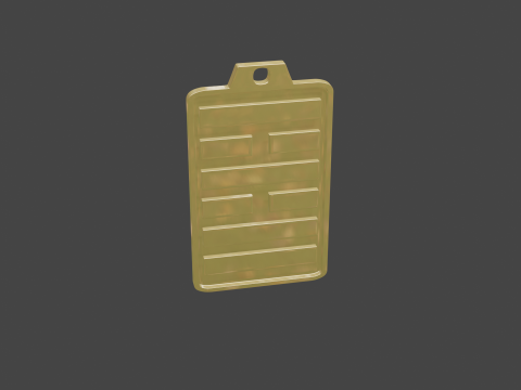 Yijing hexagram 38 pendant Modelo 3D