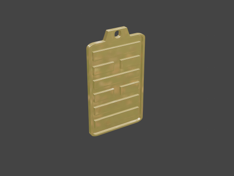 Yijing hexagram 38 pendant Modelo 3D