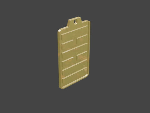Yijing hexagram 38 pendant Modelo 3D