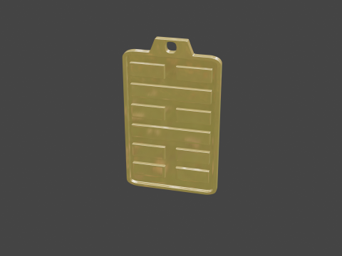 Yijing hexagram 39 pendant Model 3D