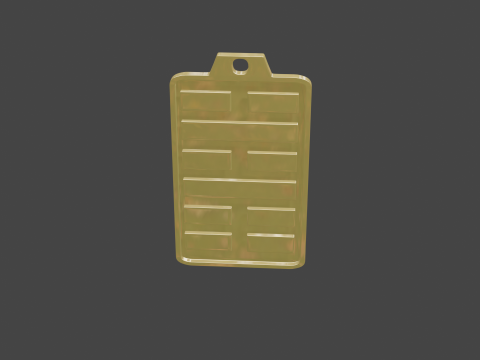 Yijing hexagram 39 pendant Model 3D