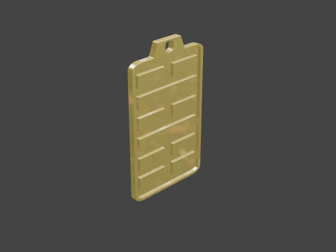 Yijing hexagram 39 pendant Model 3D