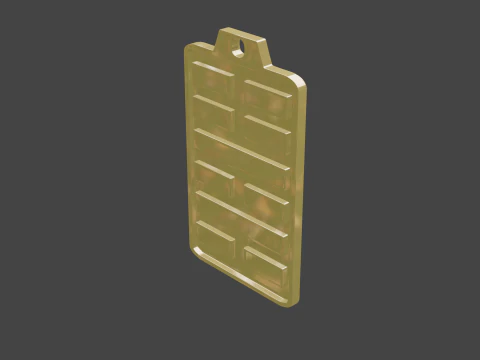 Wisiorek Yijing heksagram 40 Model 3D