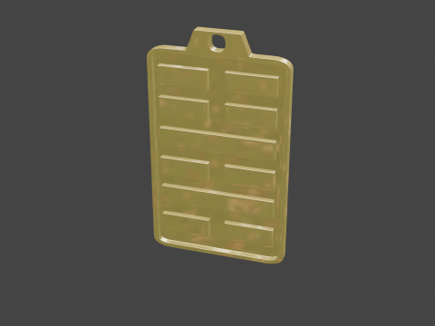 Yijing hexagram 40 pendant Modelo 3D