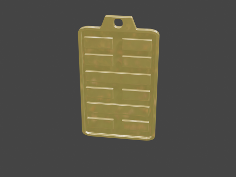 Yijing hexagram 40 pendant Modelo 3D