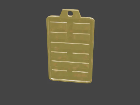 Yijing hexagram 40 pendant 3D Model
