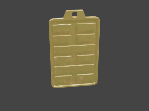 Yijing hexagram 40 pendant Modelo 3D