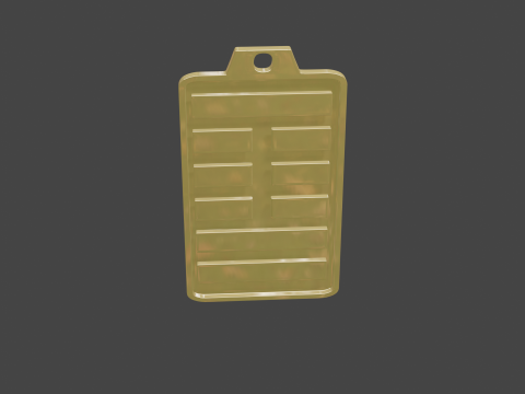 Yijing hexagram 41 pendant Modello 3D