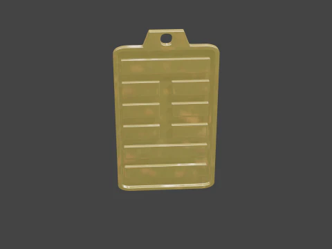 Yijing hexagram 41 pendant 3D Model