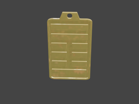 Yijing hexagram 42 pendant Modello 3D