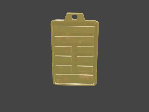Yijing hexagram 42 pendant 3D Model