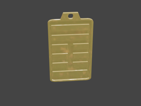 Yijing hexagram 42 pendant Modello 3D