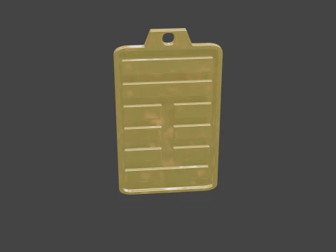 Yijing hexagram 42 pendant 3D Model