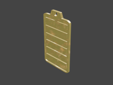 Yijing hexagram 43 pendant 3D Model