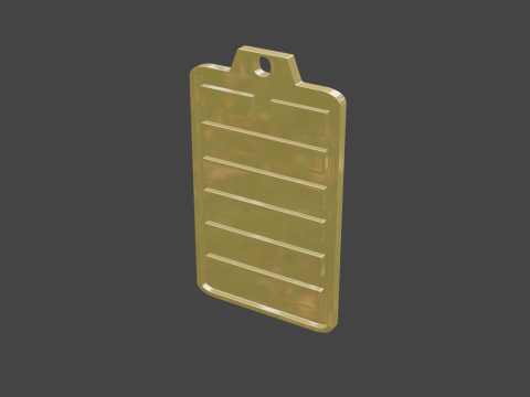 Yijing hexagram 43 pendant 3D 모델