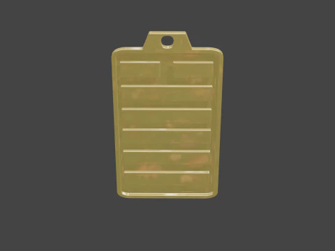 Yijing hexagram 43 pendant 3D Model