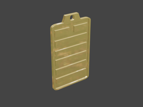 Yijing hexagram 43 pendant 3D 모델