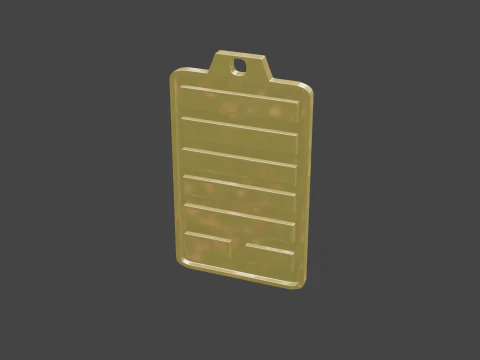 Yijing hexagram 44 pendant 3D Model