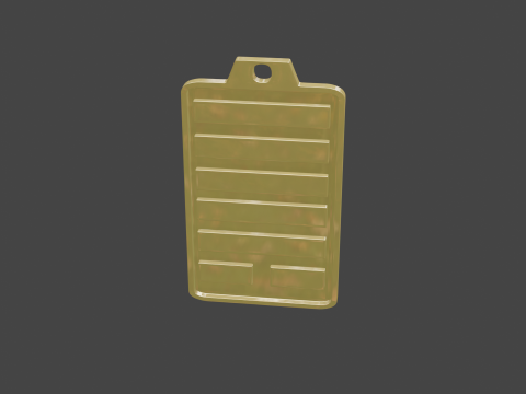 Yijing hexagram 44 pendant Modelo 3D