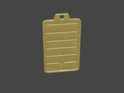 Yijing hexagram 44 pendant Modelo 3D