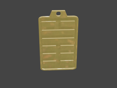 Yijing hexagram 45 pendant Modello 3D