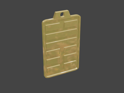 Yijing hexagram 45 pendant Modello 3D