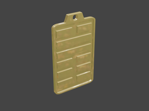Yijing hexagram 45 pendant Modello 3D