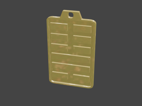 Yijing hexagram 46 pendant Modello 3D