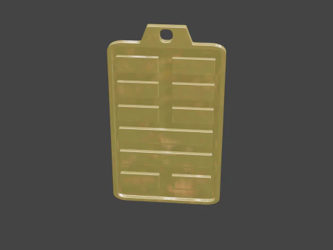 Yijing hexagram 46 pendant 3D Model