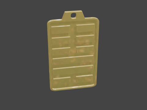 Yijing hexagram 46 pendant Modello 3D