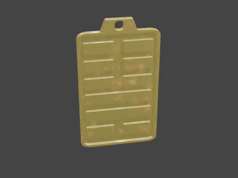 Yijing hexagram 46 pendant 3D Model