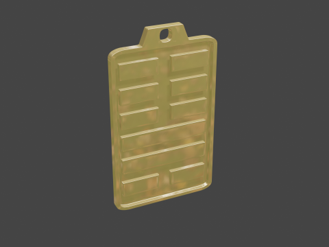 Yijing hexagram 46 pendant Modello 3D