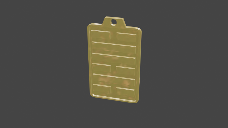 Yijing hexagram 47 pendant Modelo 3D .c4d .max .obj .3ds .fbx .stl .blend 