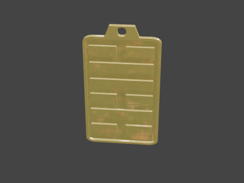 Yijing hexagram 47 pendant Modelo 3D