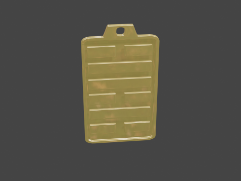 Yijing hexagram 47 pendant Modelo 3D